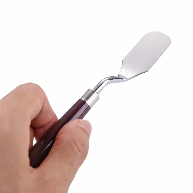 5pcs/set Mixed Media Palette Knife Set Spatula Gouache Supplies for Oil Painting Knife Arts Tool Flexible Blades Mixing Knifes