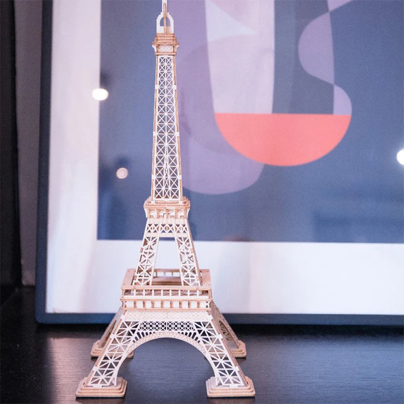 DIY 3D Tower Bridge Big Ben Famous Building Wooden Puzzle - Easier Life Emporium