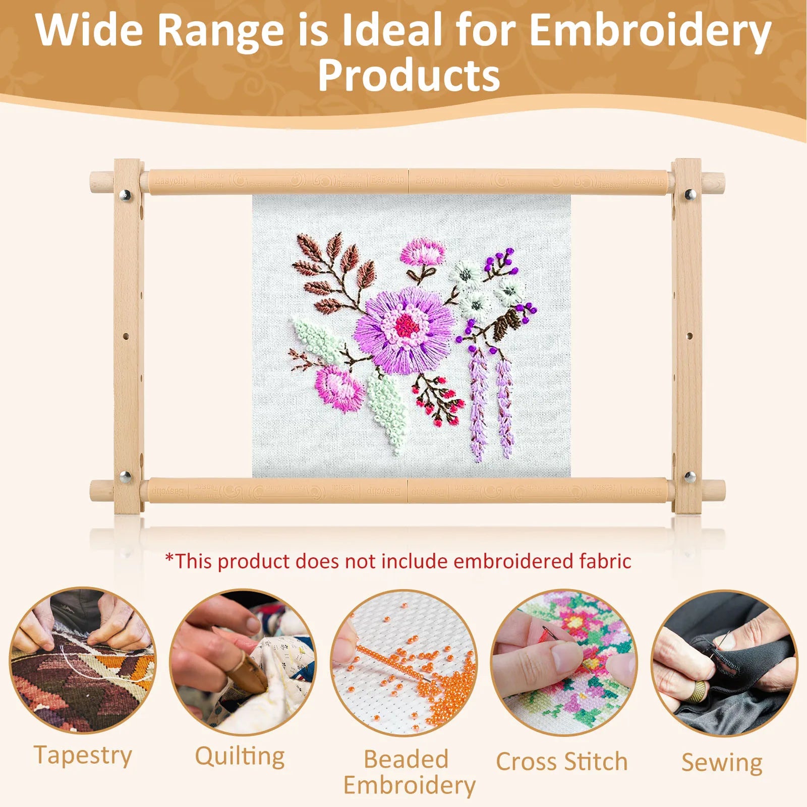 Needlepoint Embroidery Tapestry Scroll Frame - Easier Life Emporium