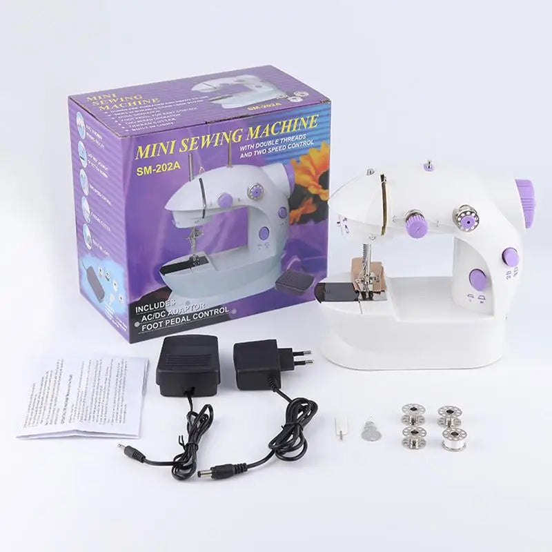 Mini Sewing Machines Foot Pedal Portable Light Sewing Machine