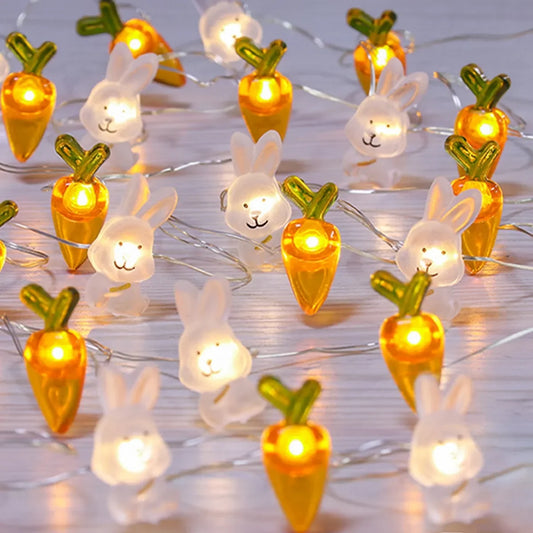 LED Bunny String Lights Easter Decoration - Easier Life Emporium