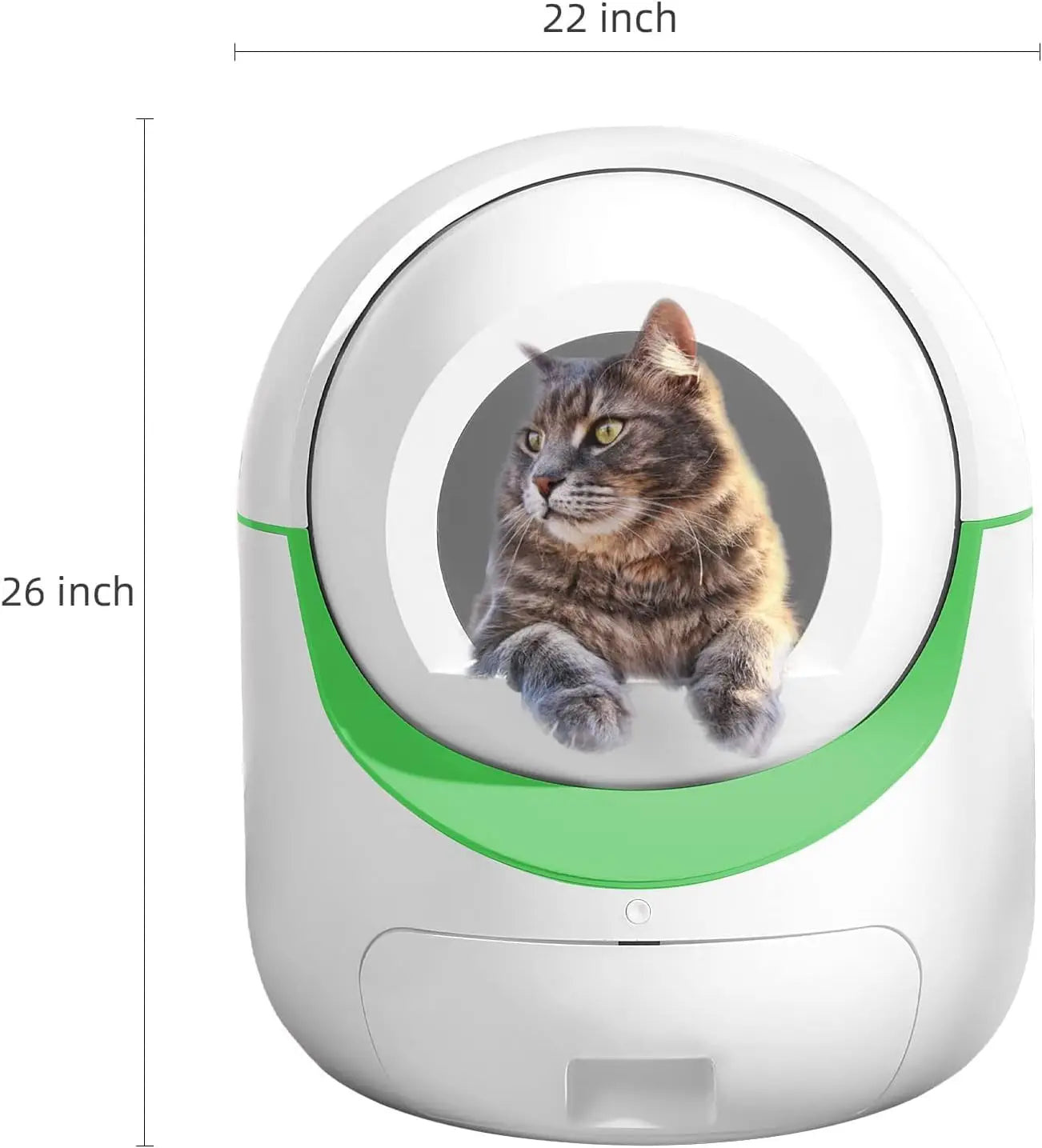 Large Self Cleaning Cat Litter Box, Pretty Automatic Cat Litter Box Robot with APP Control & Safe Alert & Smart