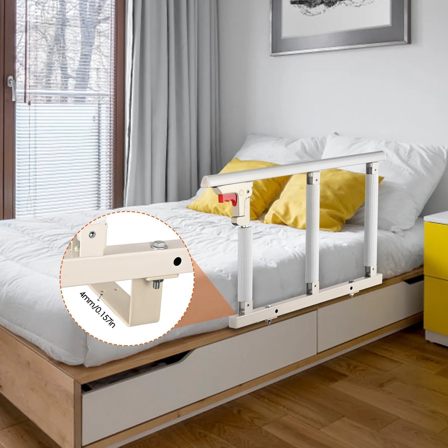 For Seniors Bed Side Guard Rail To Prevent Falling Out Bed - Easier Life Emporium