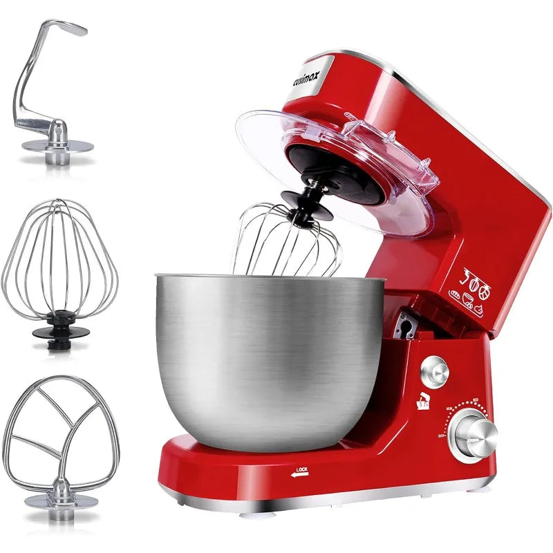 Stand Mixer with 5-QT Stainless Steel Bowl, Tilt-Head - Easier Life Emporium