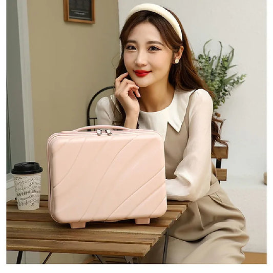 Carrier 13-inch Mini Cabin Travel Suitcase Portable Women Professional Makeup Suitcase Carry-on Luggage Cases Small Boarding Bag
