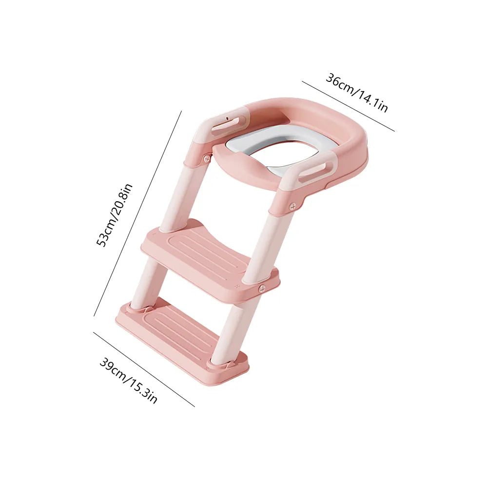 Children Potty Training Seat  With Adjustable Step Stool Ladder - Easier Life Emporium