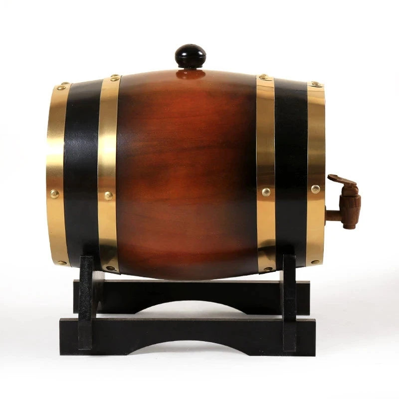 Wood Oak Barrel Wine Decanter Nautical Timber - Easier Life Emporium