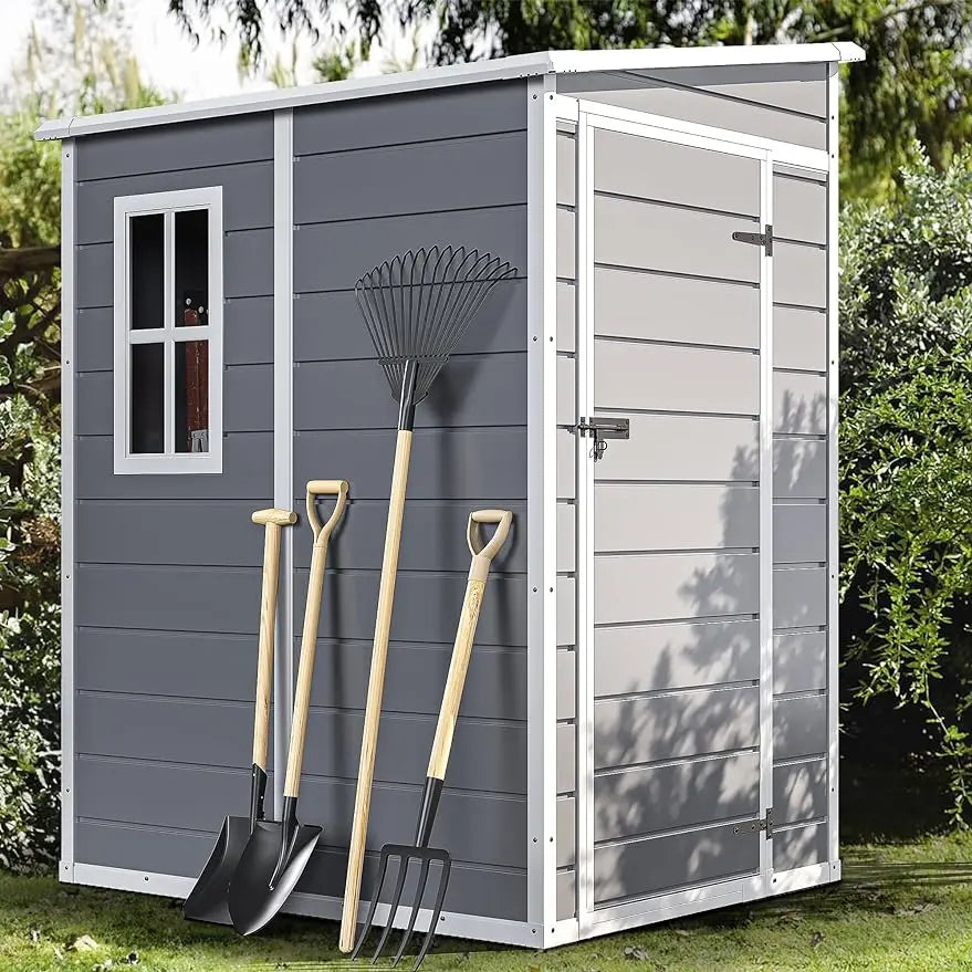 Resin Outdoor Storage Shed with Floor