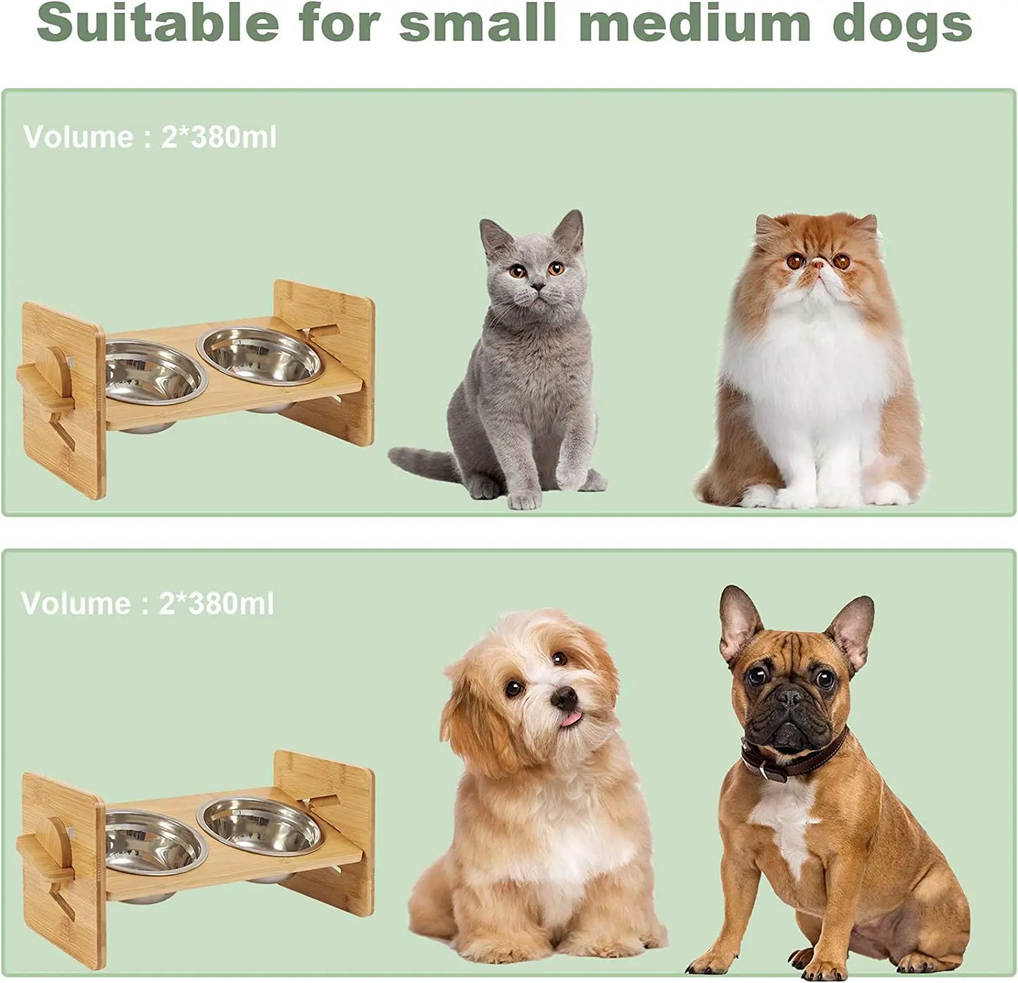 Bowls Wood Dog Cat Food Container - Easier Life Emporium