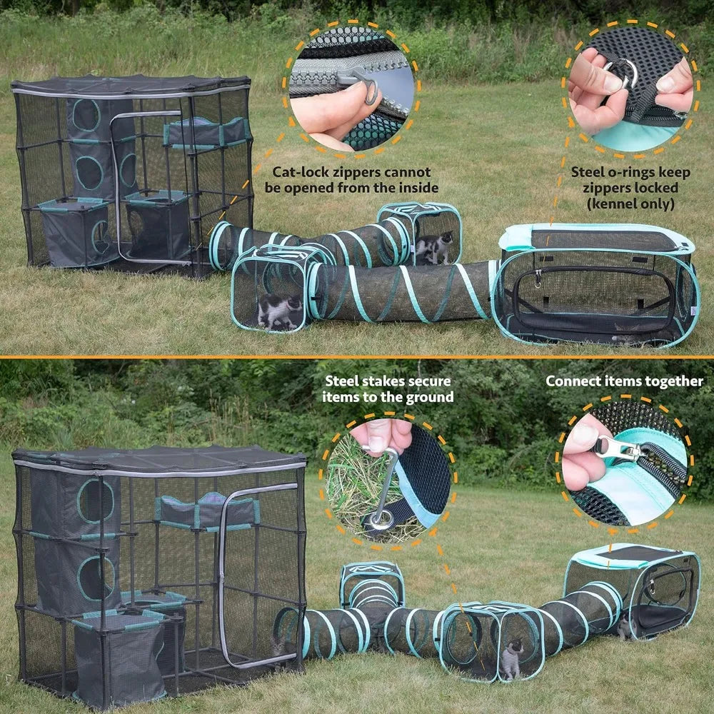 Claw Indoor and Outdoor Cat Furniture Cage - Easier Life Emporium