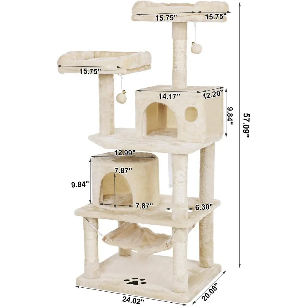 Balls and Hammock Toys for Cats/2 Condos - Easier Life Emporium