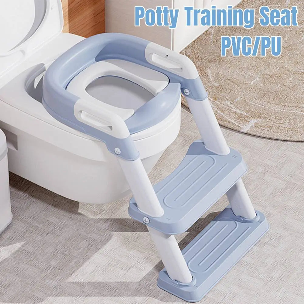 Children Potty Training Seat  With Adjustable Step Stool Ladder - Easier Life Emporium
