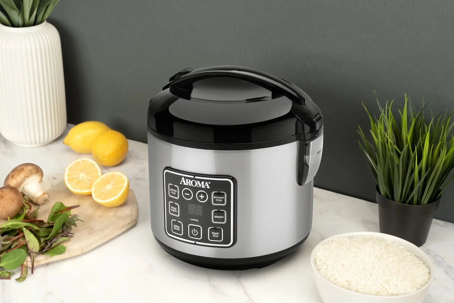 Rice Cooker, Steamed 8-Cup (Cooked) - Easier Life Emporium