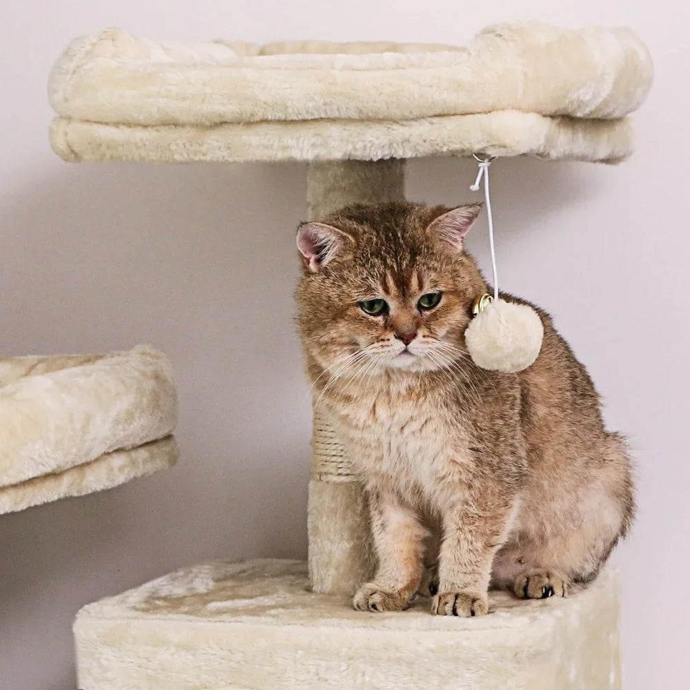 Balls and Hammock Toys for Cats/2 Condos - Easier Life Emporium