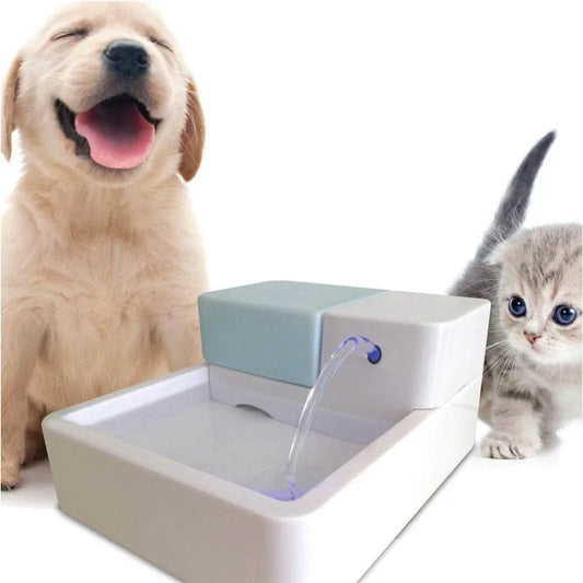 LED Automatic Cat Dog Kitten Water Drinking Fountain